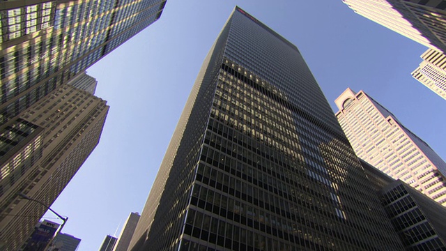 摩天大楼，美国纽约市视频素材