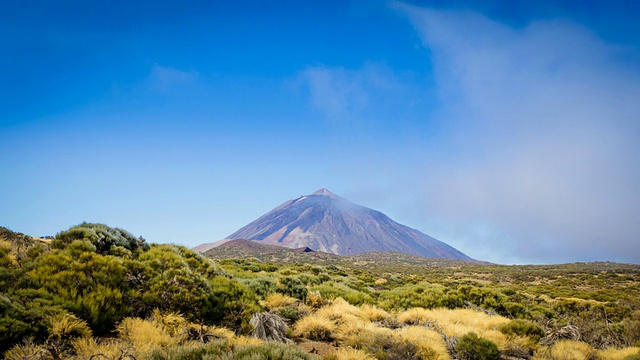艾尔泰德火山，加那利群岛，动态的云视频素材