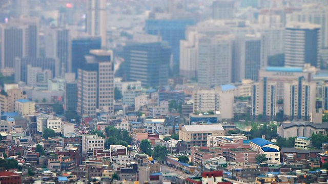 韩国首尔市景WS T/L R/F拍摄视频素材