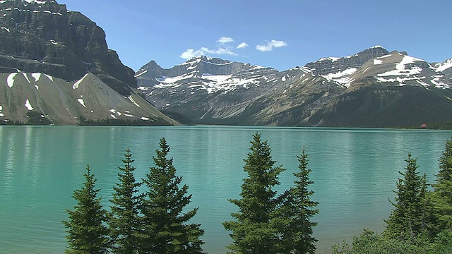 弓湖/班夫国家公园的WS视图，亚伯达，加拿大视频素材