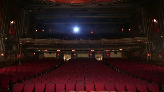 从舞台角度看，历史电影院WS TD室内/里士满，弗吉尼亚，美国视频下载