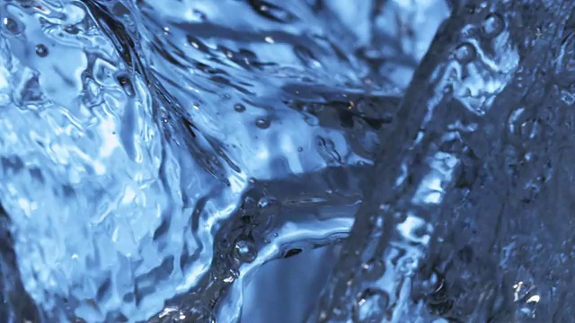 CU SLO MO玻璃水上降落/美国加州洛杉矶视频素材