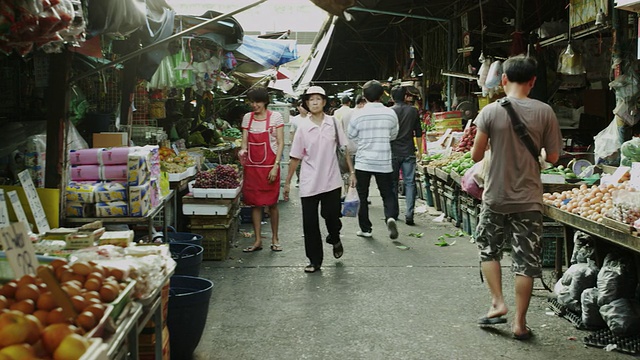 Khlong Toei Talat菜市场视频素材