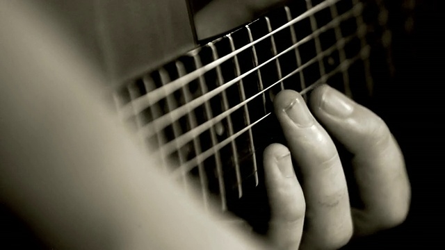 吉他手弹吉他视频素材