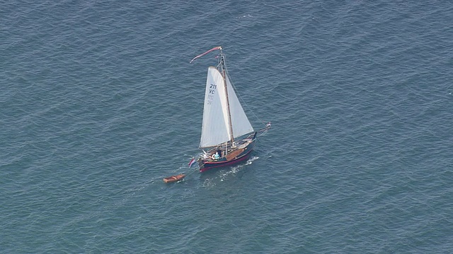 WS AERIAL DS ZO丹麦罗兰德的帆船图片视频下载