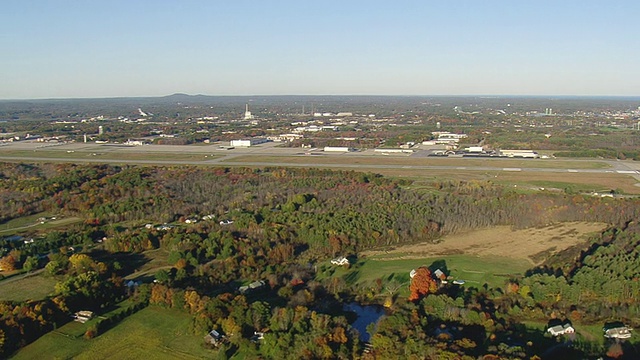 美国新罕布什尔州朴茨茅斯机场全景图视频素材
