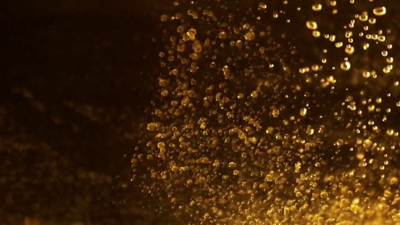 黄金泡沫视频素材