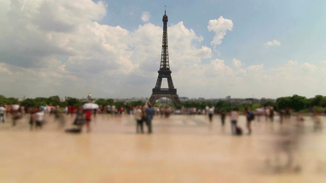 巴黎埃菲尔铁塔视频素材