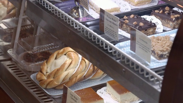美国加州糕饼坊tong / Redlands制作的PAN曲线钢化玻璃糕点和糖衣饼干视频下载