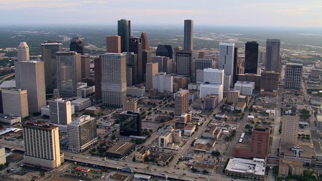 德克萨斯州的休斯顿市中心。2007年拍摄的。视频素材