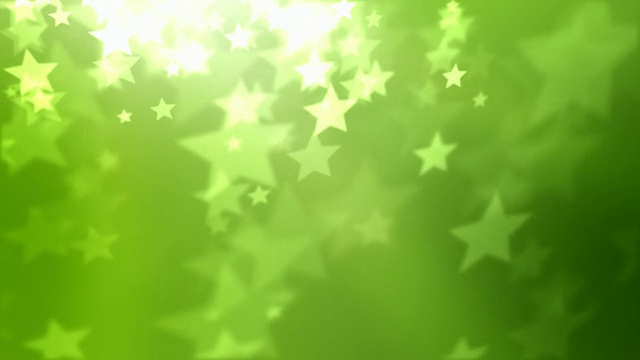 星星背景环-绿色(全高清)视频素材