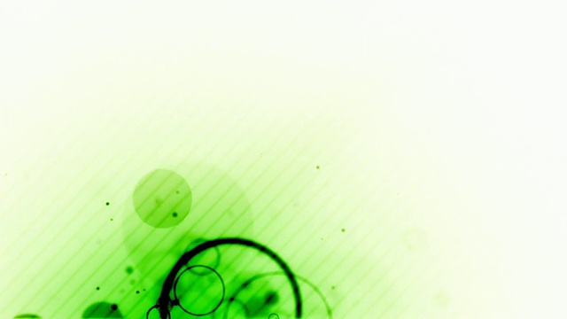 下浮动环环-深绿色的白色视频素材