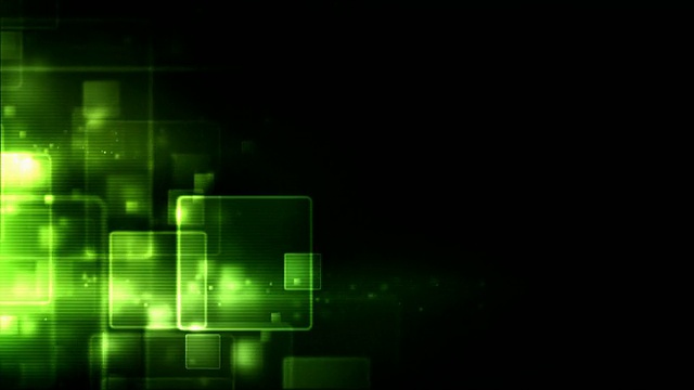 发光盒子循环-绿色(HD 1080)视频素材