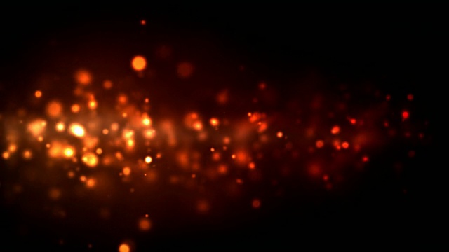 夜粒子环-火红(高清)视频素材