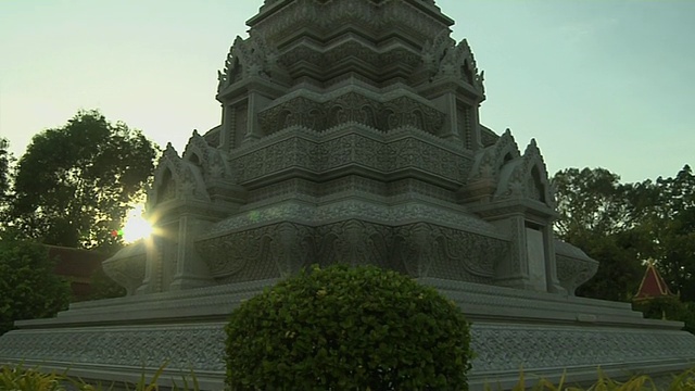 柬埔寨金边诺罗敦国王塔视频下载
