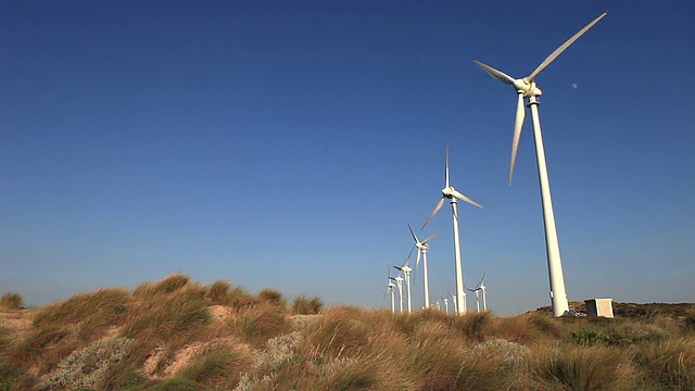 高清:风力涡轮机视频素材