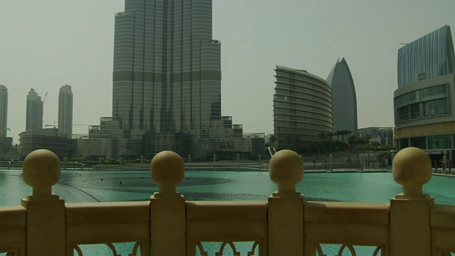阿拉伯联合酋长国迪拜的哈利法塔视频素材