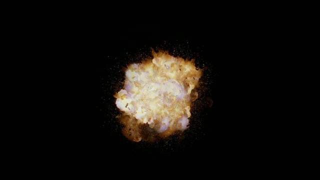 爆炸和爆炸上升+阿尔法视频素材