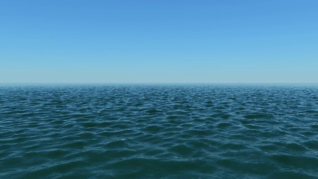 远眺大海-波涛汹涌的水域视频素材