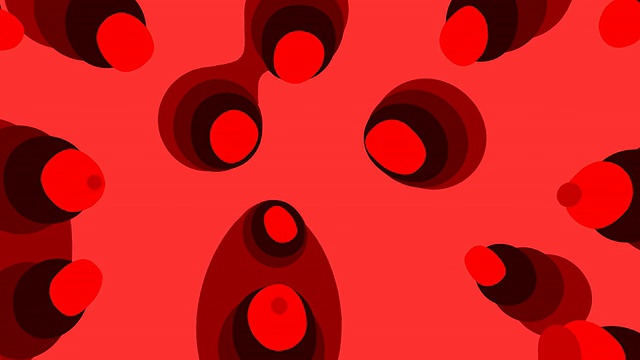 来自椭圆:红色(环)视频素材