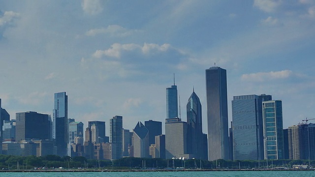 芝加哥天际线视频素材