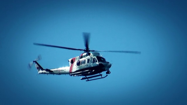 海岸警卫队搜救直升机视频素材