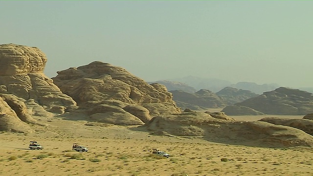 约旦亚喀巴省潘右射沙漠瓦迪拉姆视频素材