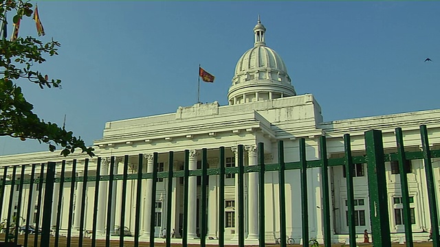 斯里兰卡西部省份科伦坡市政厅视频素材