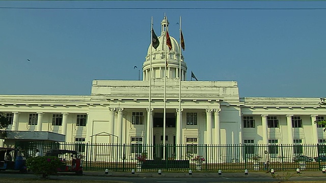 斯里兰卡西部省份科伦坡市政厅视频下载