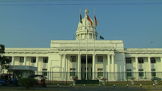 潘右射市政厅科伦坡西部省斯里兰卡视频素材