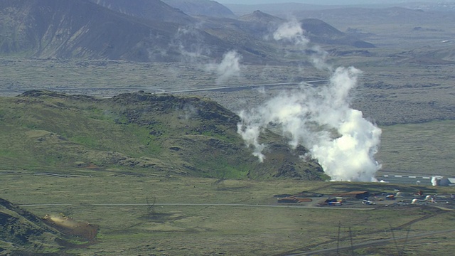 WS AREAIL冰岛Hellisheidi地热发电厂视图视频下载