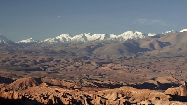 阿塔卡马山脉和山脊线/安哥斯图拉，智利视频素材
