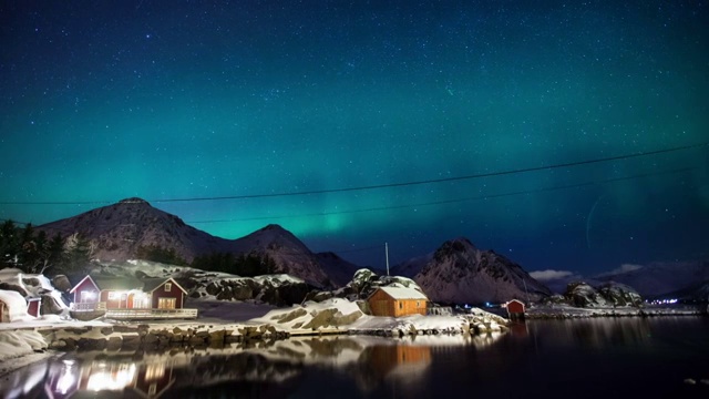 时光流逝:北极光视频素材