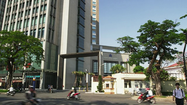 柏托纳斯大厦和西贡日航酒店视频素材