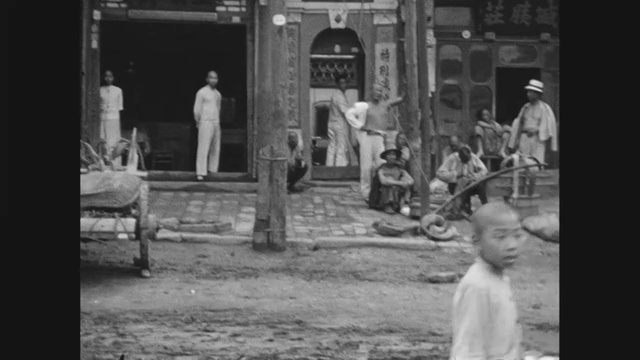 1920年的中国城市视频素材