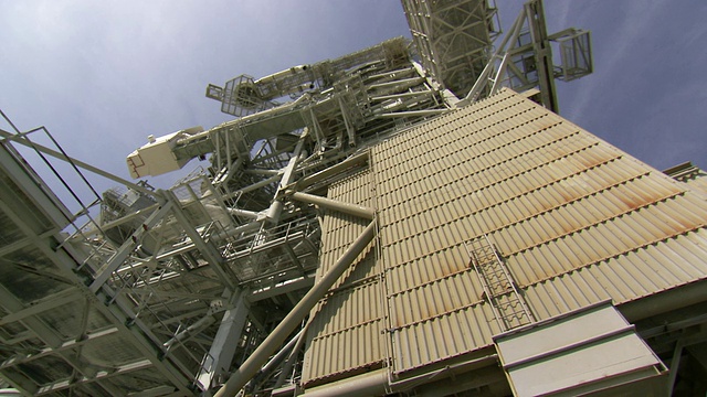 美国佛罗里达州卡纳维拉尔角肯尼迪航天中心39A发射台固定服务结构视频素材
