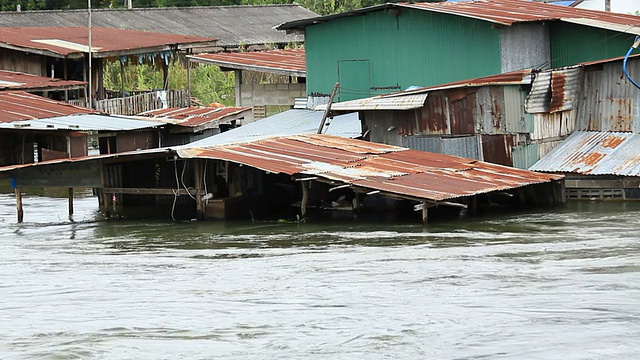 洪水在泰国视频素材