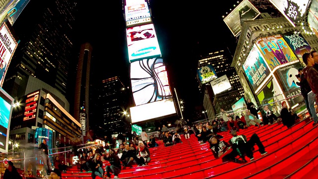 MS ZI T/L拍摄于美国纽约时代广场之夜视频下载