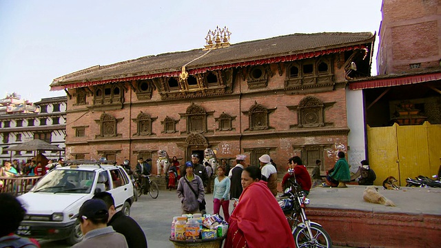 市场广场/加德满都，尼泊尔视频下载