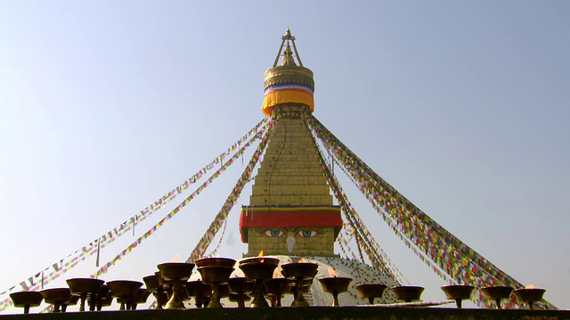 尼泊尔加德满都杜巴广场的WS视图视频素材