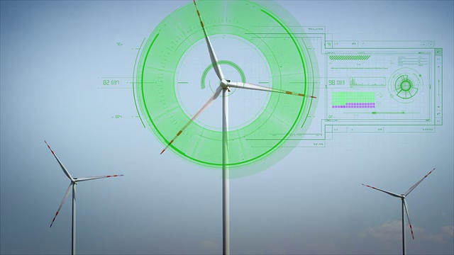 现代风力涡轮机视频下载