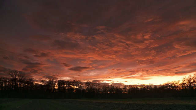 高清时间流逝:日落时的Cloudscape视频素材