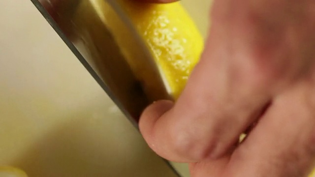 MS食品厨师切西西里柠檬/圣保罗，巴西视频素材