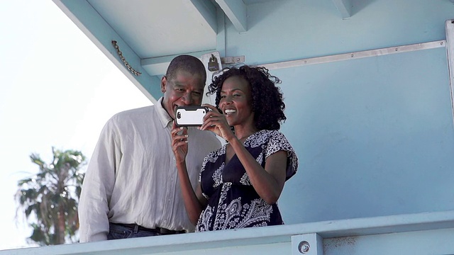 美国黑人情侣摄影视频素材