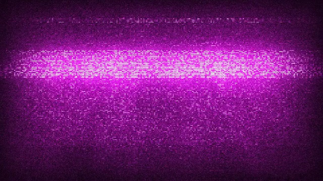电视噪音及音频-粉红色(全高清)视频素材