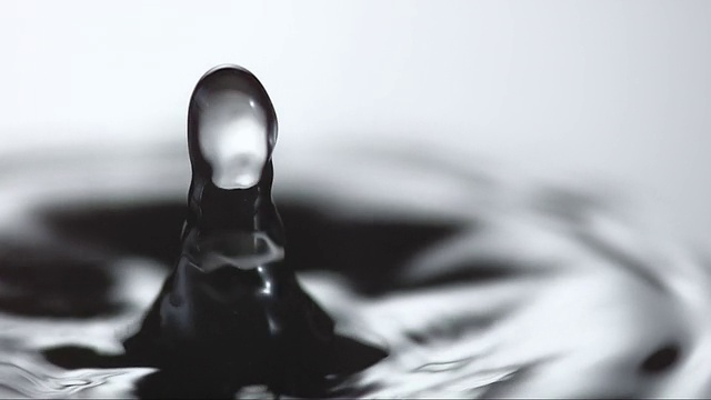 高清超级慢动作:水滴特写视频素材