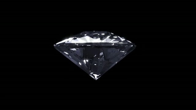 一颗在太空中旋转的钻石视频下载