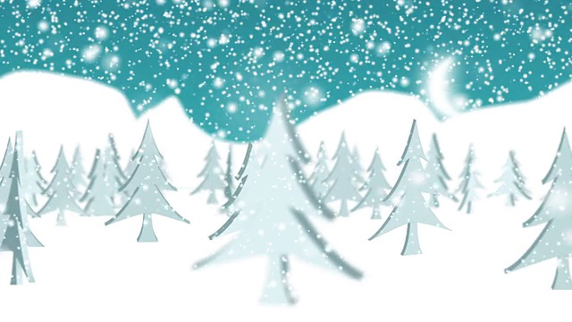 白色圣诞冬季背景视频素材