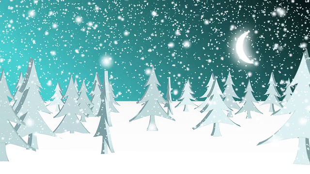 白色圣诞冬季背景视频素材