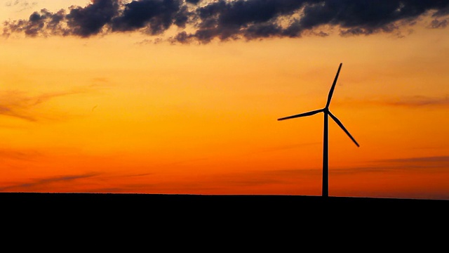 爱荷华州的单个风力涡轮机视频下载